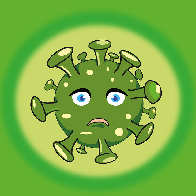 Free coronavirus virus sad illustration