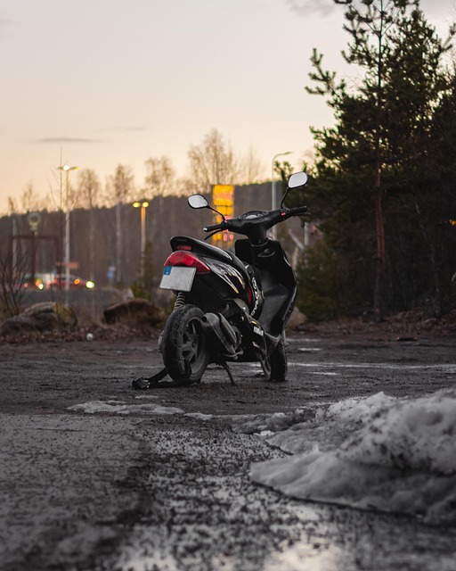 Free Motorcycle Snow photo and picture