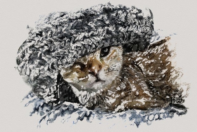 Free cat kitten photo art illustration