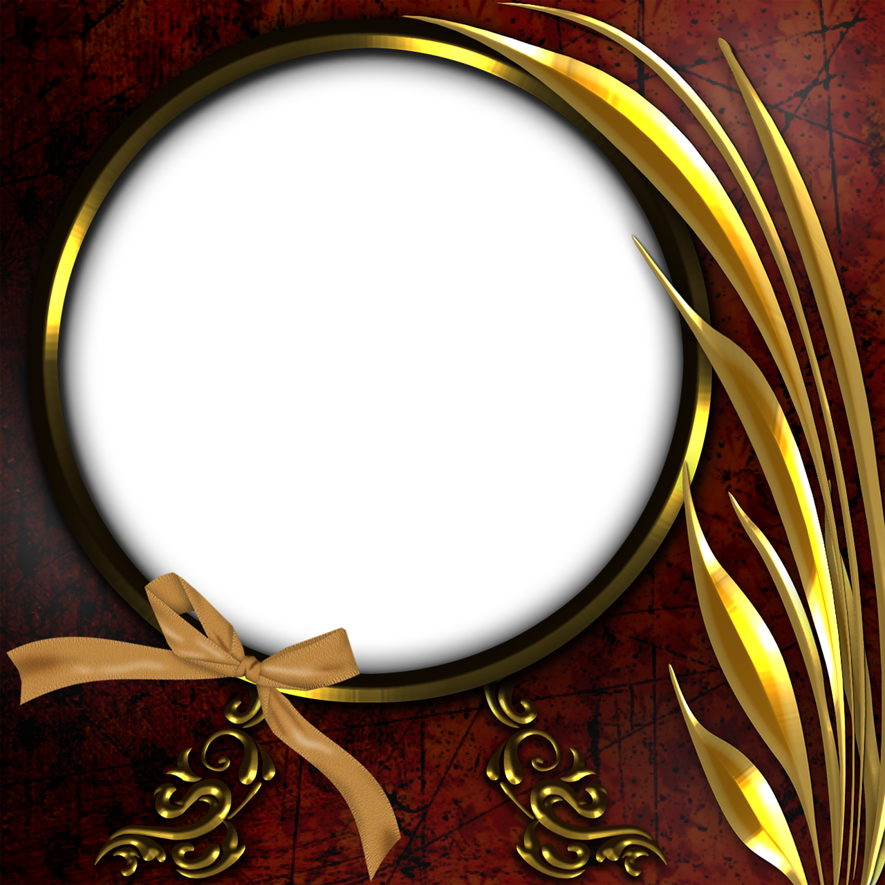 download-frame-round-golden-royalty-free-stock-illustration-image