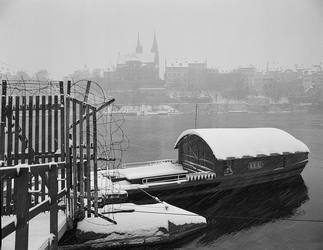 Balsa, Basileia, Inverno, Rhine, Neve