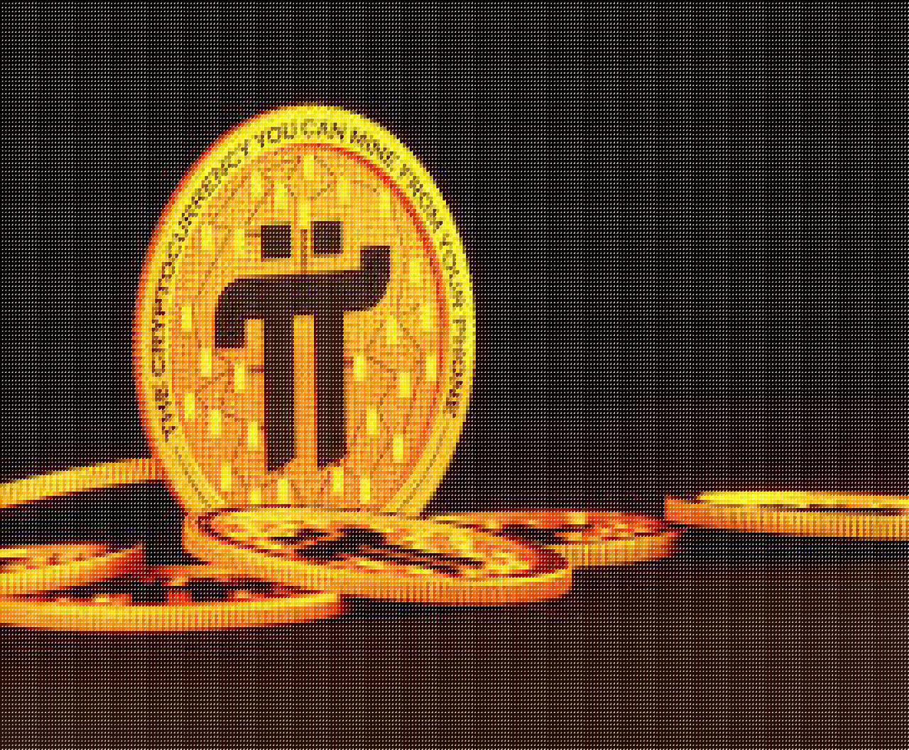 Download Pi Coin Cryptocurrency Stock Market RoyaltyFree Stock