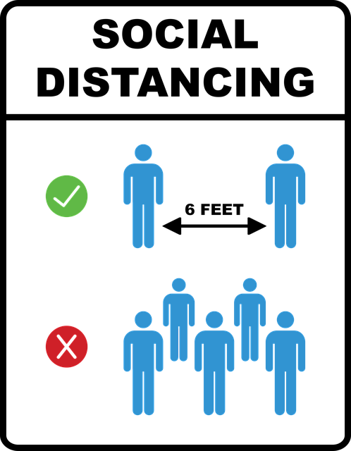 Free Social Distancing Distance vector and picture