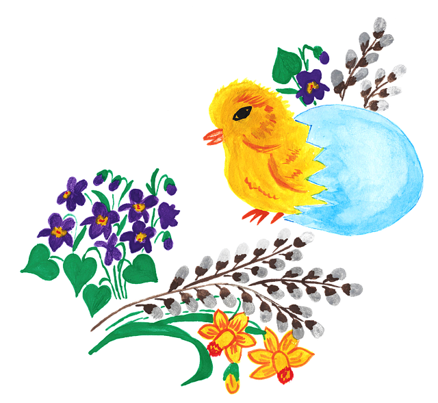 Free easter shell egg vector