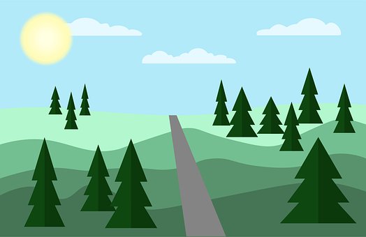 La Carretera, Sierras, Paisaje