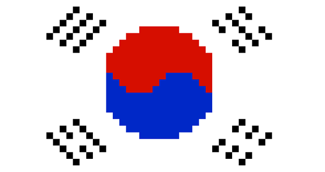 Pixel Kunst, Flag, Sydkorea
