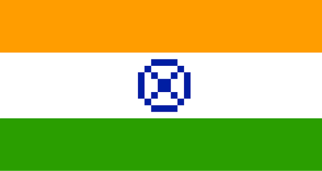 Pixel Kunst, Flag, Indien
