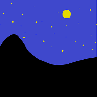 Free Night Sky Beautiful illustration and picture