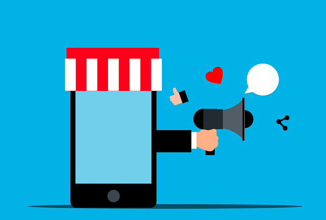 Free megaphone hand marketing vector