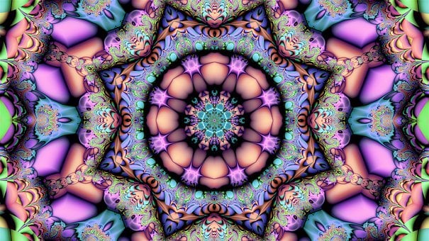 Fraktal, Abstrakt, Mandala, Geometrie