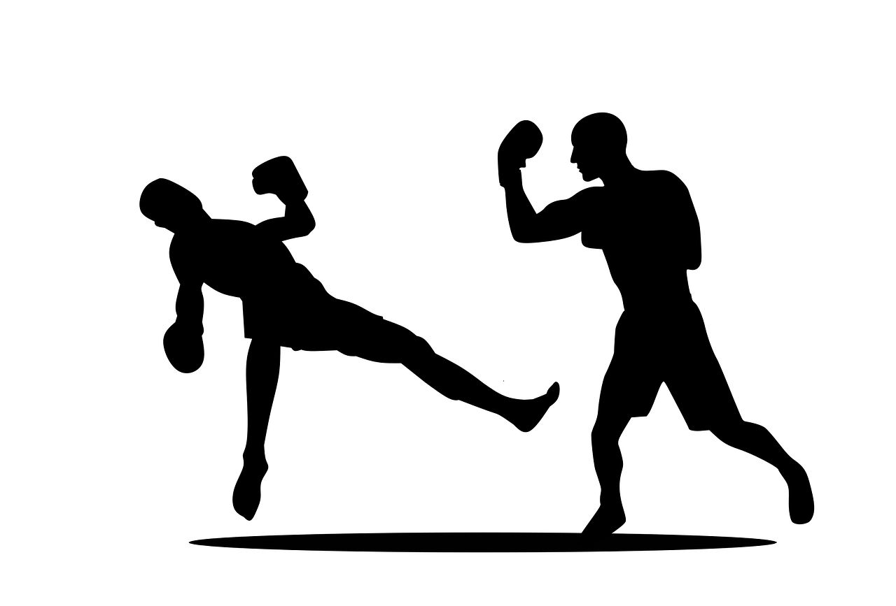 Boxing Champion Silhouette