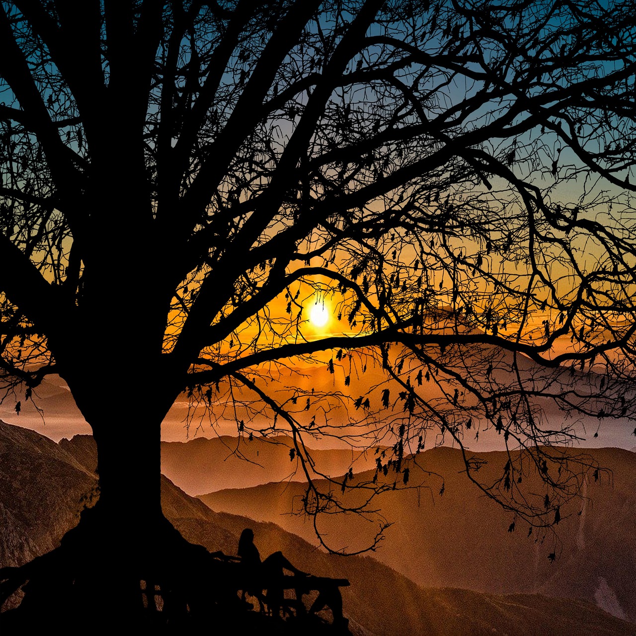暮光之城 日落 山 - Pixabay上的免费照片 - Pixabay