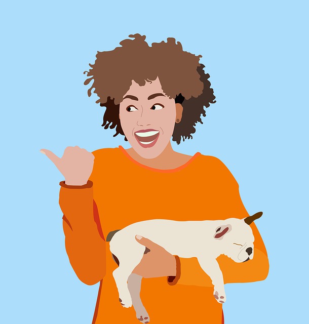 Free Women Dog illustration and picture