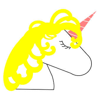 Free Unicorn Yellow illustration and picture