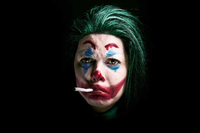 Joker, Cigaret, Trist, Skyldig, Makeup