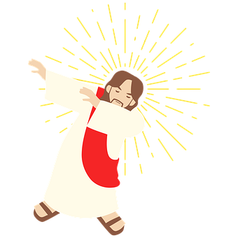 Free Jesus Dab illustration and picture