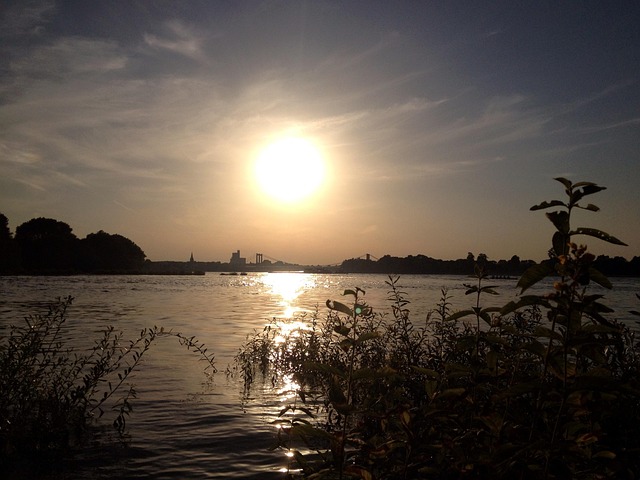 Keulen, Rodenkirchen, Brug, Hemel, Rijn