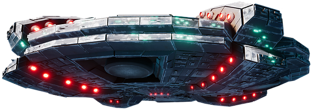Free spatialship ufo science fiction illustration