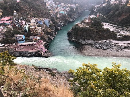 Rudraprayag, Ganges, Sammenløbet, Indien