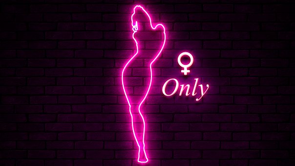 Mädchen, Nur Mädchen, Frau, Silhouette