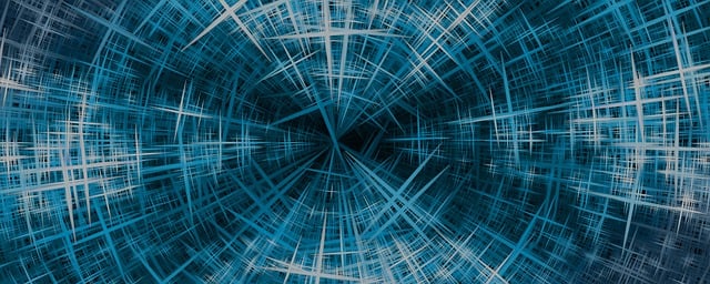 Free structure concentric abstract illustration