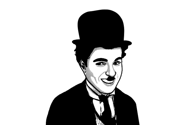 Free charlie chaplin funny vector