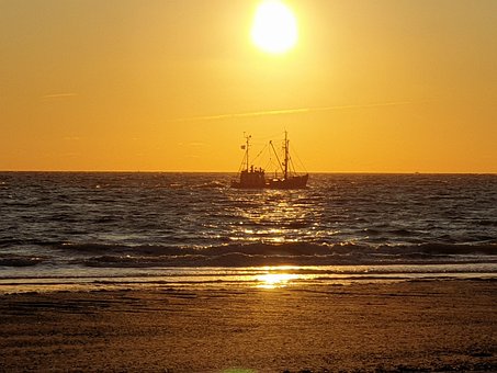 Free Meer Sonnenuntergang photo and picture