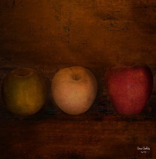 Appels, Schoolbord, Rembrandt, Foto