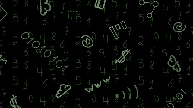 Free technology doodle background illustration
