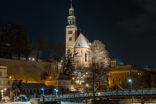 Salzburg, Østrig, Nat, Kirke, Salzach