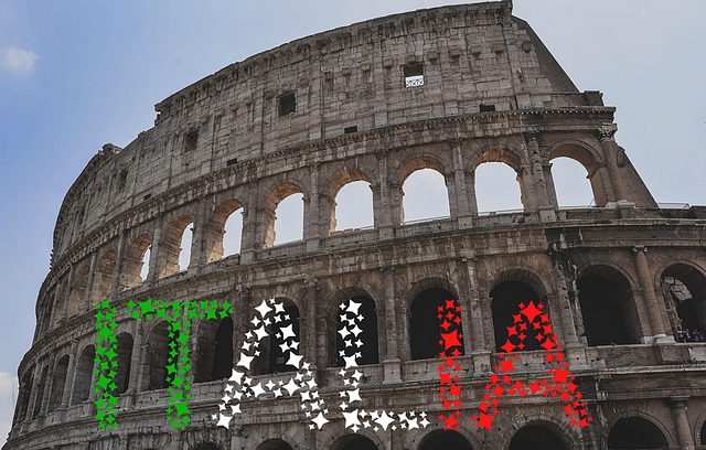 Bandiera Italiana, Colosseo, Immagine
