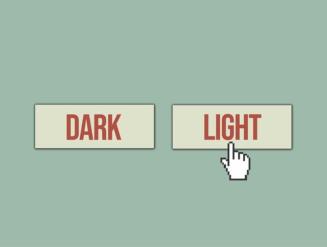 Free dark light hand cursor illustration