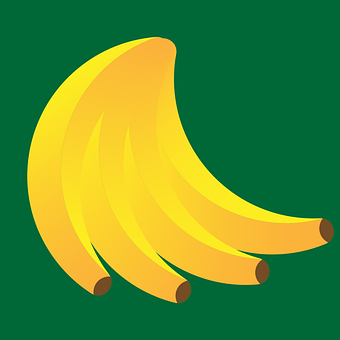 Bananer, Frugt, Mad, Gul Frugt, Flok
