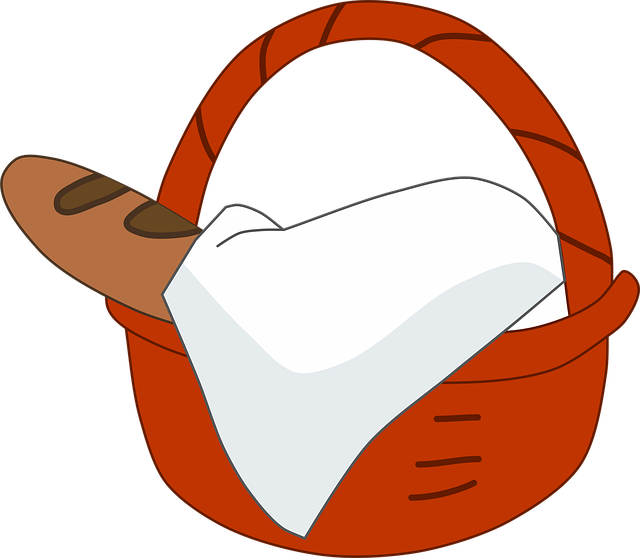 Free bread bakery basket vector