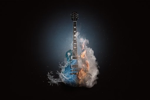 Música, Guitarra, Fuego