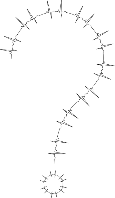 Free ekg pulse question mark vector