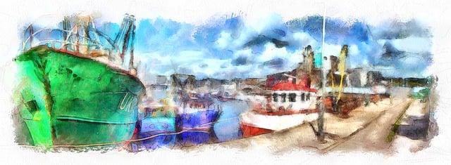 Boote, Hafen, Seebrücke, Bucht