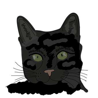Free Cat Black illustration and picture