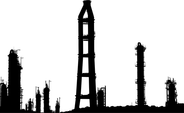 Free factory chimney silhouette vector