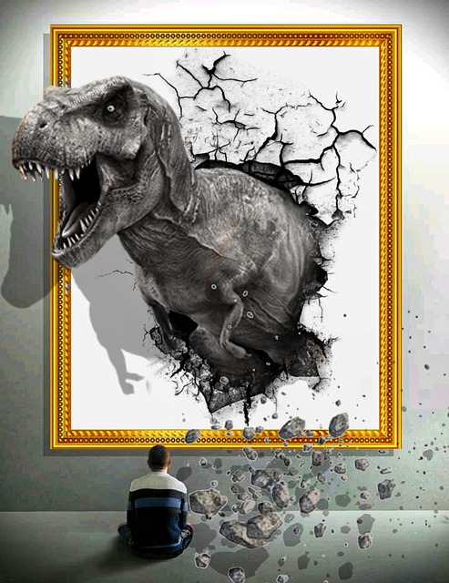 Free Dinosaur Wall illustration and picture