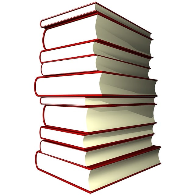 Free books pile education illustration