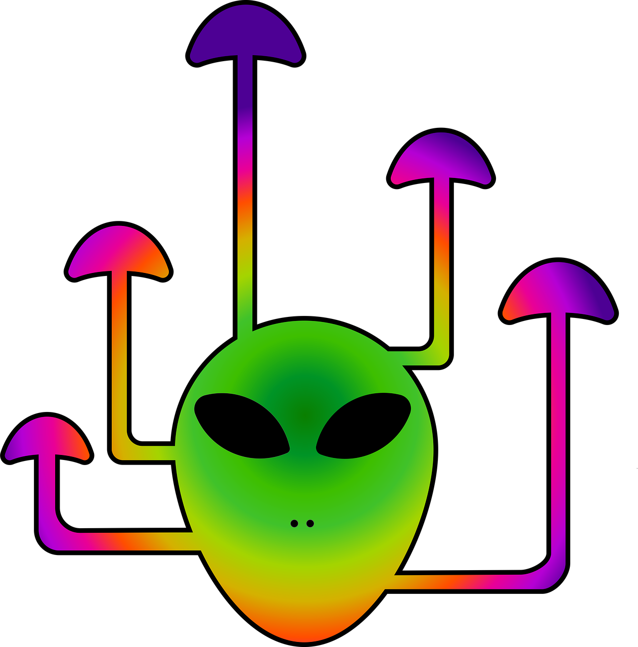 download-alien-mushrooms-sci-fi-royalty-free-stock-illustration-image