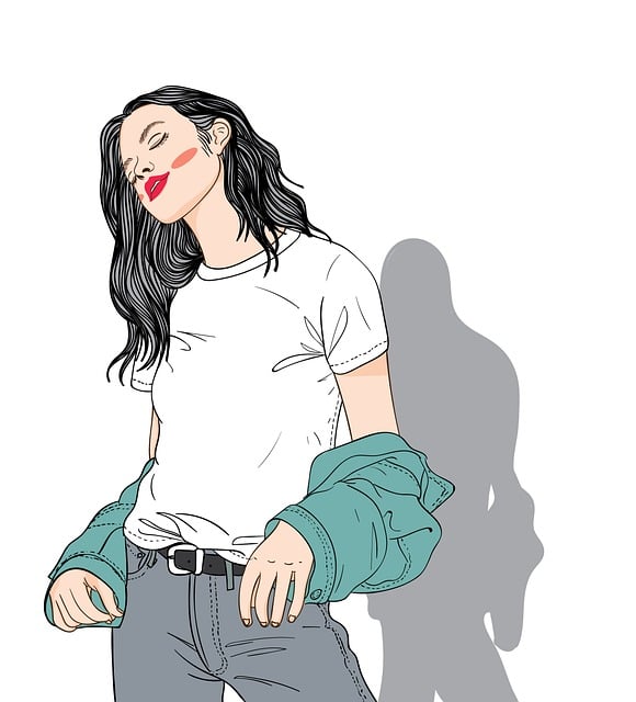Free woman model fashion illustration