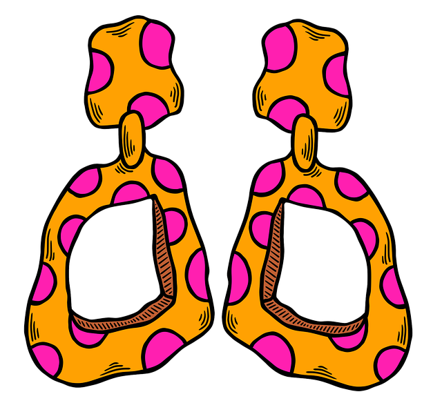 Free earrings hoops accessories illustration