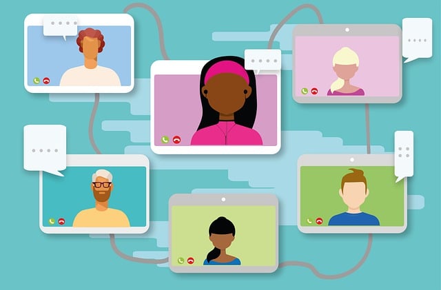 Download free HD stock image of Video Conference Online Meeting Free video conference online meeting computer illustration