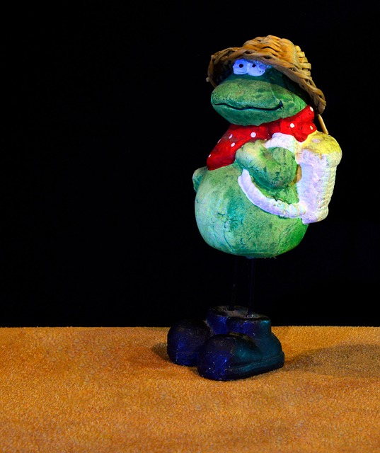 Figurine Grenouille Paresseuse En Céramique Bisque - Prête à Peindre - USA