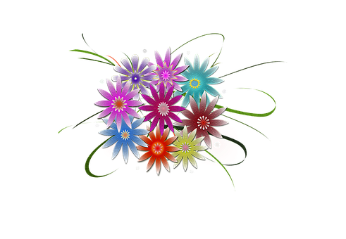 Blumen, Blütenblätter, Kranz, Fröhlich
