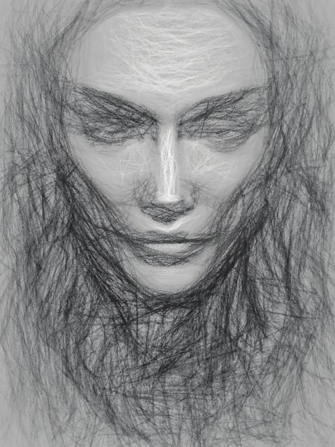 Magie, Frau, Zauberin, Kunst, Linie