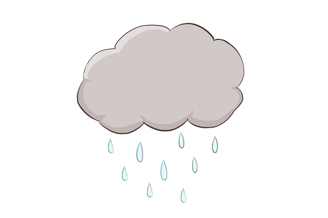 Free cloud rain drizzle illustration