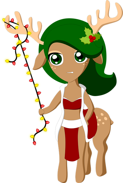 Download free HD stock image of Deer Centaur Free deer centaur christmas illustration